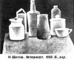 Н. Щеглов Натюрморт. 1969. Б., кар.