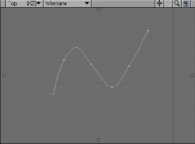 Кривая построенная при помощи инструмента Spline Draw