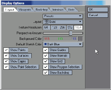   Display Options