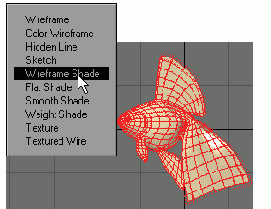 В режиме Wireframe Shade отображается